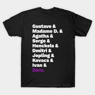 Grand Budapest List T-Shirt